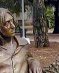 Statue by Jos Villa in Lennon Park, Havana, Cuba